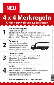4x4 Merkregeln für den Betrieb von Ladekranen - Resch-Verlag und Bernd Zimmermann / IAG Mainz