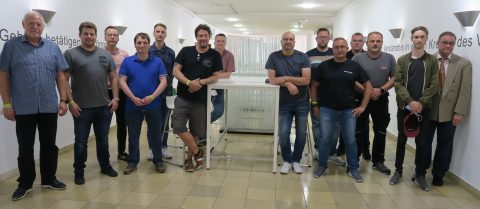 Ausbilderlehrgang Anschläger Mai 2022 Haus der Technik Gruppenfoto