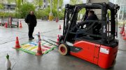 Gabelstapler Ausbildung Kegel &Uuml;bung