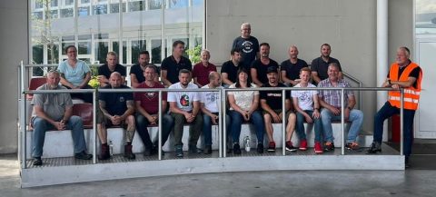 Linde Akademie Fortbildung mobile Arbeitsmittel 2022 Gruppenfoto