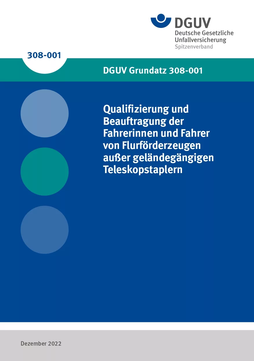 DGUV G 308-001 - 2022 Deckblatt