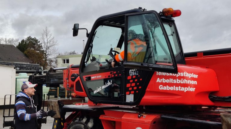 Unterweisung Teleskopmaschine Praxis