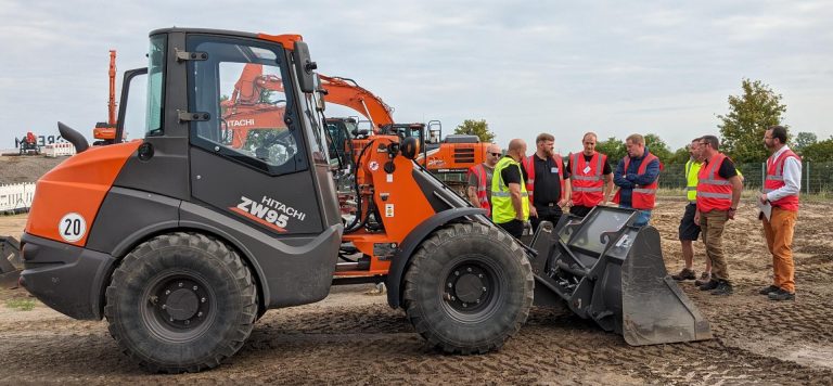 Einweisung Radlader Erdbaumaschinenführer