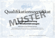 Qualifikationszertifikat Ladungssicherung Urkunde