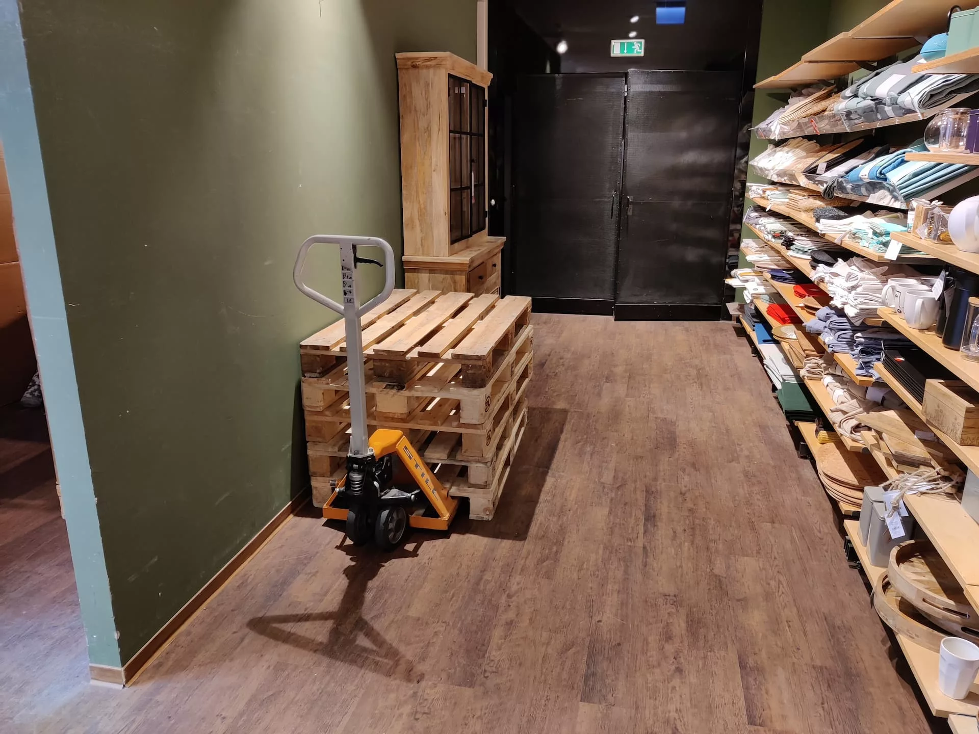 Handhubwagen im Einzelhandel